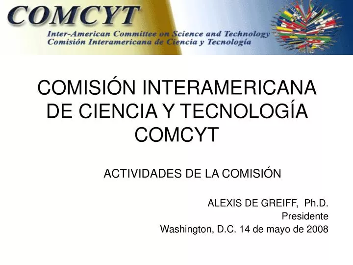 comisi n interamericana de ciencia y tecnolog a comcyt