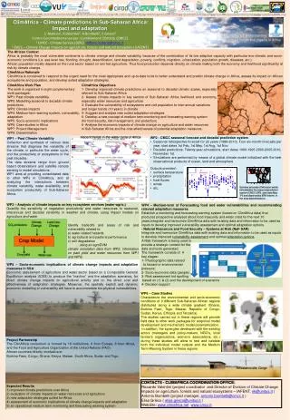 ClimAfrica - Climate predictions in Sub-Saharan Africa: Impact and adaptation