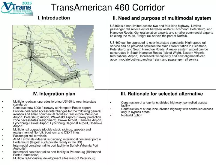 transamerican 460 corridor