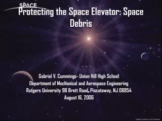Protecting the Space Elevator: Space Debris