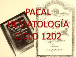 pacal hematolog a ciclo 1202