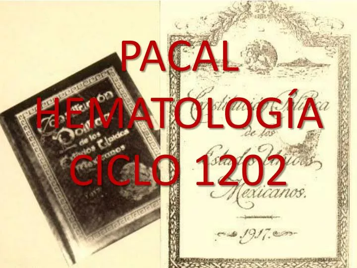 pacal hematolog a ciclo 1202