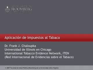 aplicaci n de i mpuestos al t abaco