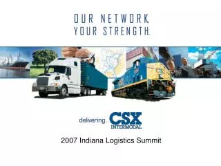 2007 Indiana Logistics Summit
