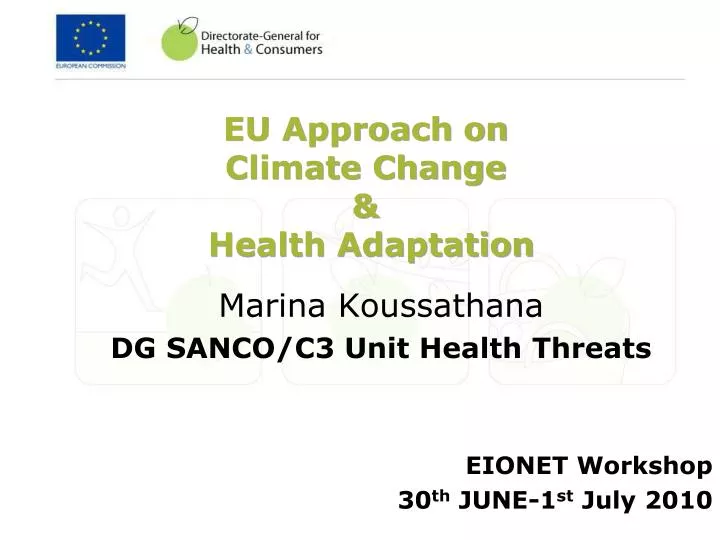 eu approach on climate change health adaptation