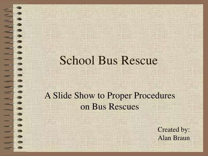 school bus rescue