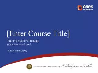 [Enter Course Title]