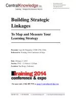 Building Strategic Linkages: Mapping & Measuring Learning Strategy - slide 1