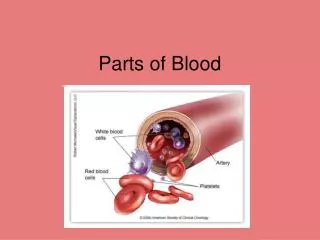 Parts of Blood