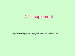 CT - suplement