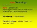 Nano Technology - slide 1