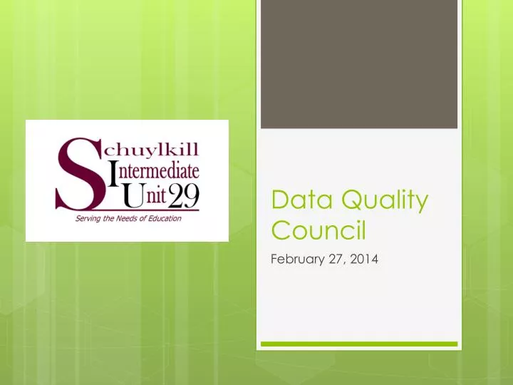 data quality council