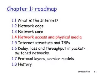 chapter 1 roadmap