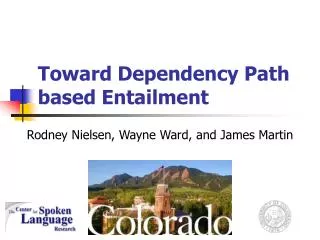Toward Dependency Path based Entailment