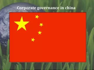 Corporate governance in china