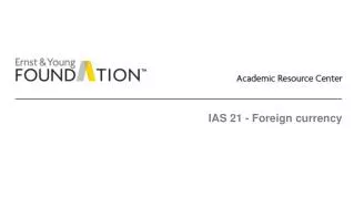 IAS 21 - Foreign currency