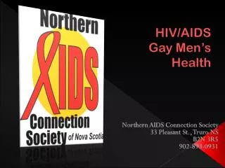 HIV/AIDS Gay Men’s Health