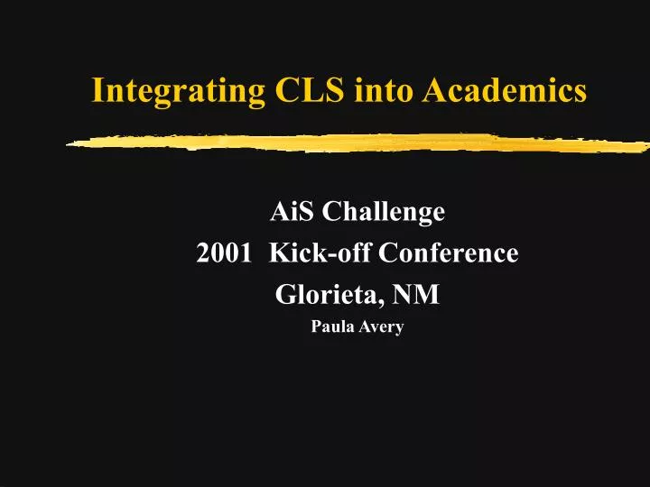 integrating cls into academics