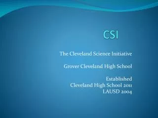 CSI