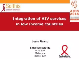 Integration of HIV services in low income countries