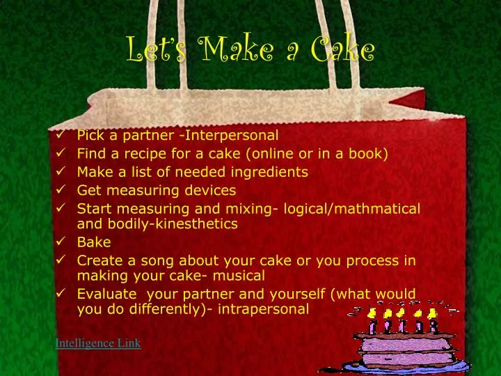 let s make a cake