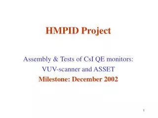 HMPID Project