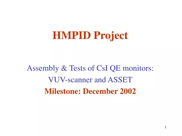 hmpid project