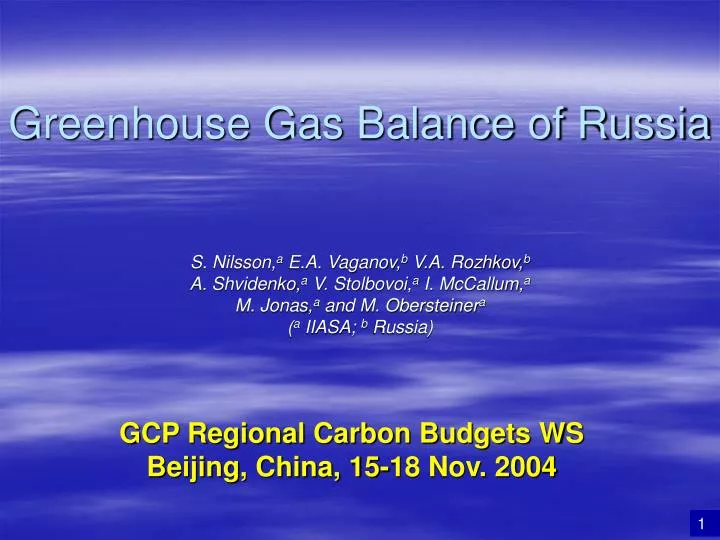 greenhouse gas balance of russia
