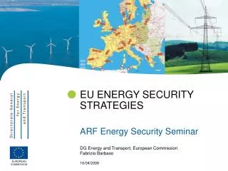 EU ENERGY SECURITY STRATEGIES