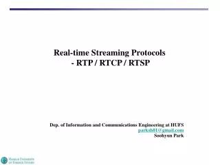 dep of information and communications engineering at hufs parksh01@gmail com soohyun park