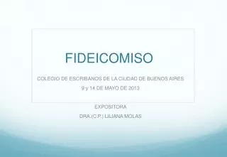 fideicomiso