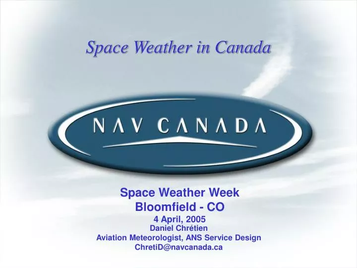 space weather in canada