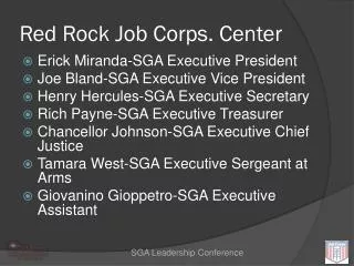 Red Rock Job Corps. Center