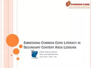 Embedding Common Core Literacy in Secondary Content Area Lessons