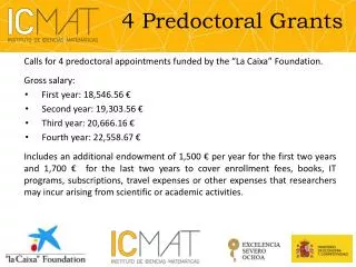 4 Predoctoral Grants