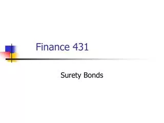Finance 431