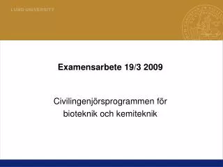 examensarbete 19 3 2009