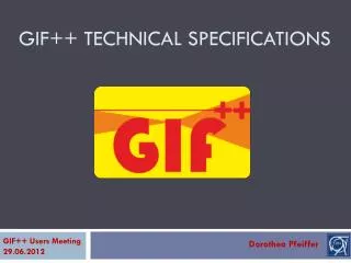 GIF++ Technical specifications