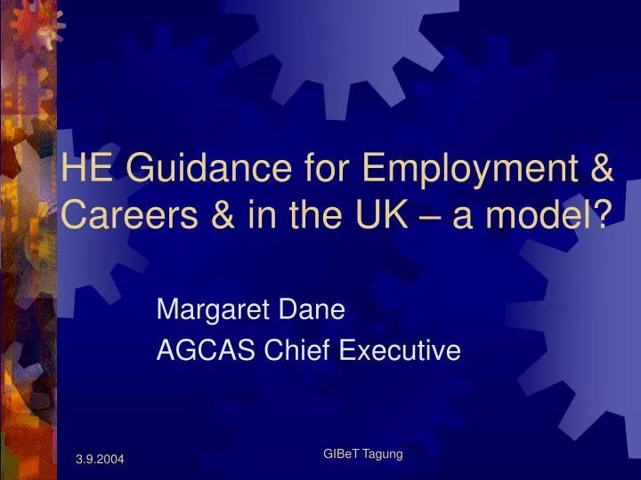 he guidance for employment careers in the uk a model