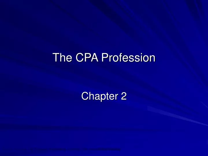 the cpa profession