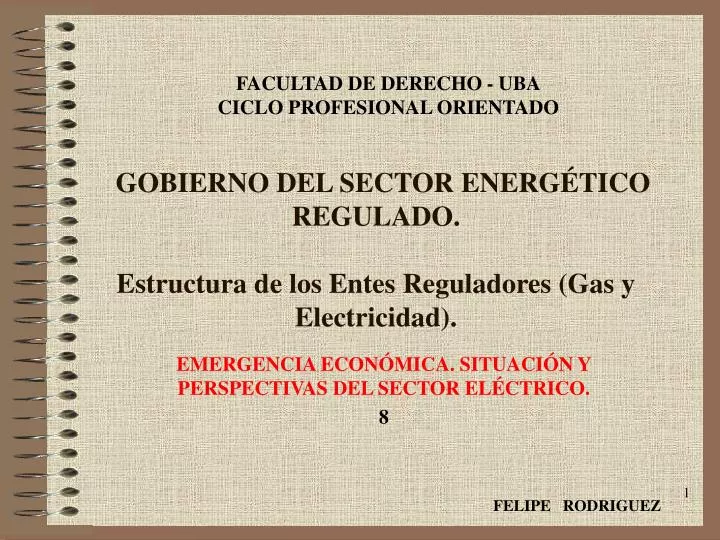 gobierno del sector energ tico regulado estructura de los entes reguladores gas y electricidad