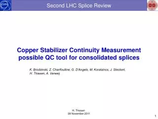Second LHC Splice Review