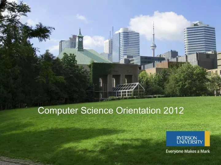 computer science orientation 2012