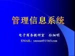 管理信息系统 - slide 1
