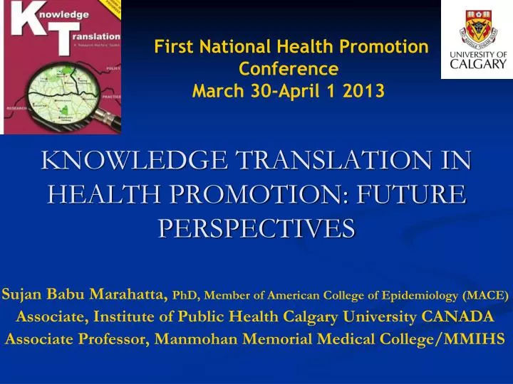 knowledge translation in health promotion future perspectives