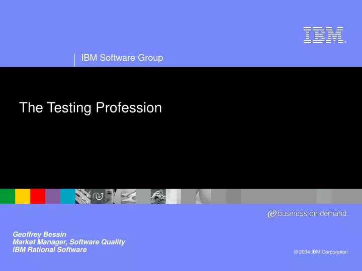 the testing profession
