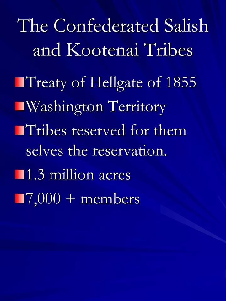 the confederated salish and kootenai tribes