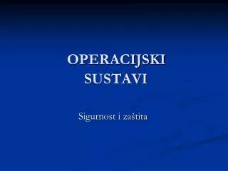 operacijski sustavi