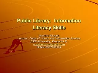 Public Library: Information Literacy Skills