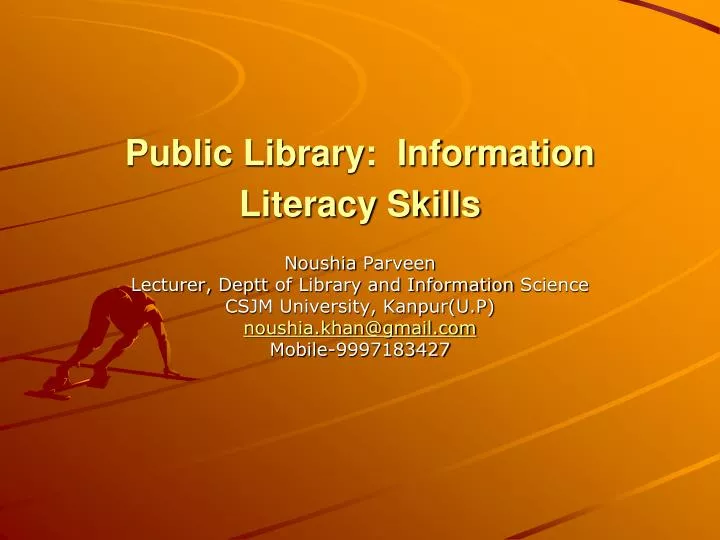 public library information literacy skills